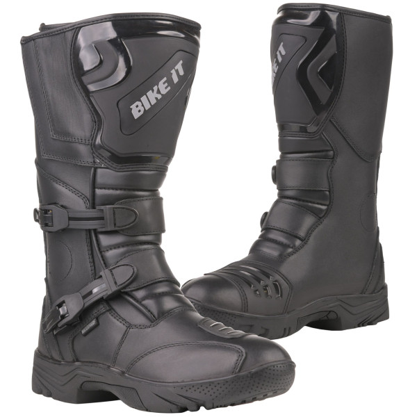 bike it Bike it 'triple-black' motorcycle adventure boot (black) - uk6 / eur40